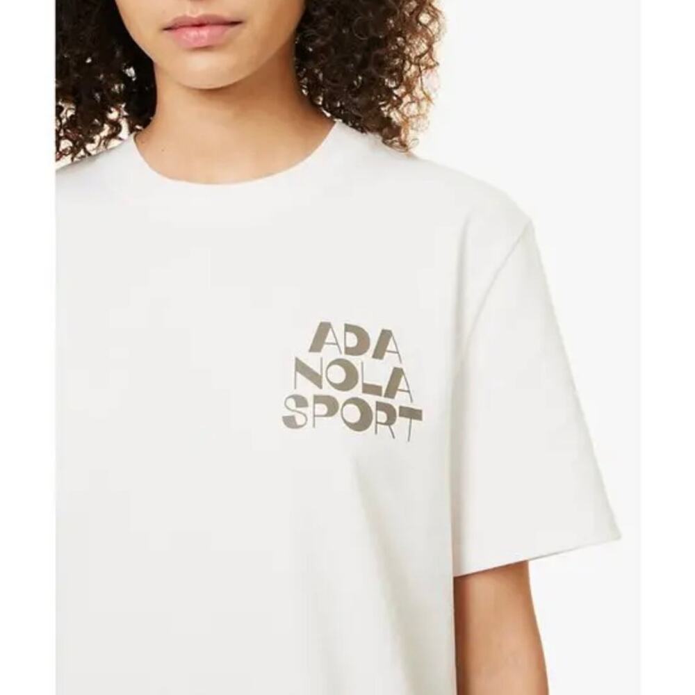 ANDOLA Oversized branded-print organic-cotton T-shirt Size Small
